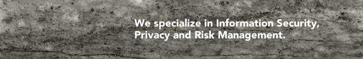 We specialize in Information Security, Privacy and Risk Management.